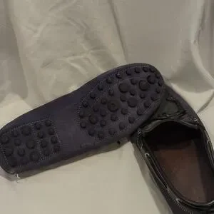 Zara | Shoes | Zara Loafers Slop On Blue Grey Size 95 | Poshmark display picture 2